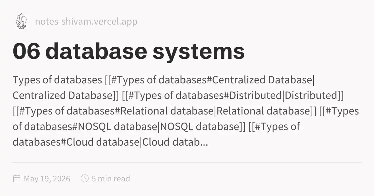 Keells Database Types 06 database systems